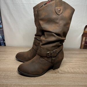 Rocket Dog Brown Heeled Boots